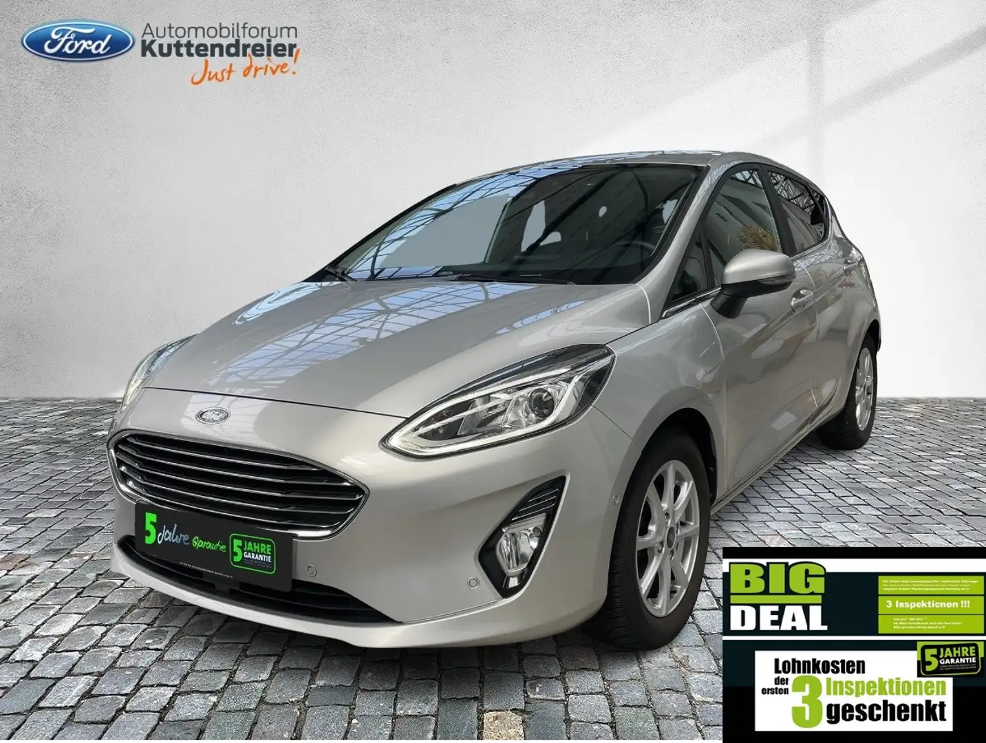 Ford Fiesta Titanium 5tg Autom. Navi Kamera 2xPDC SHZ Argento - 2