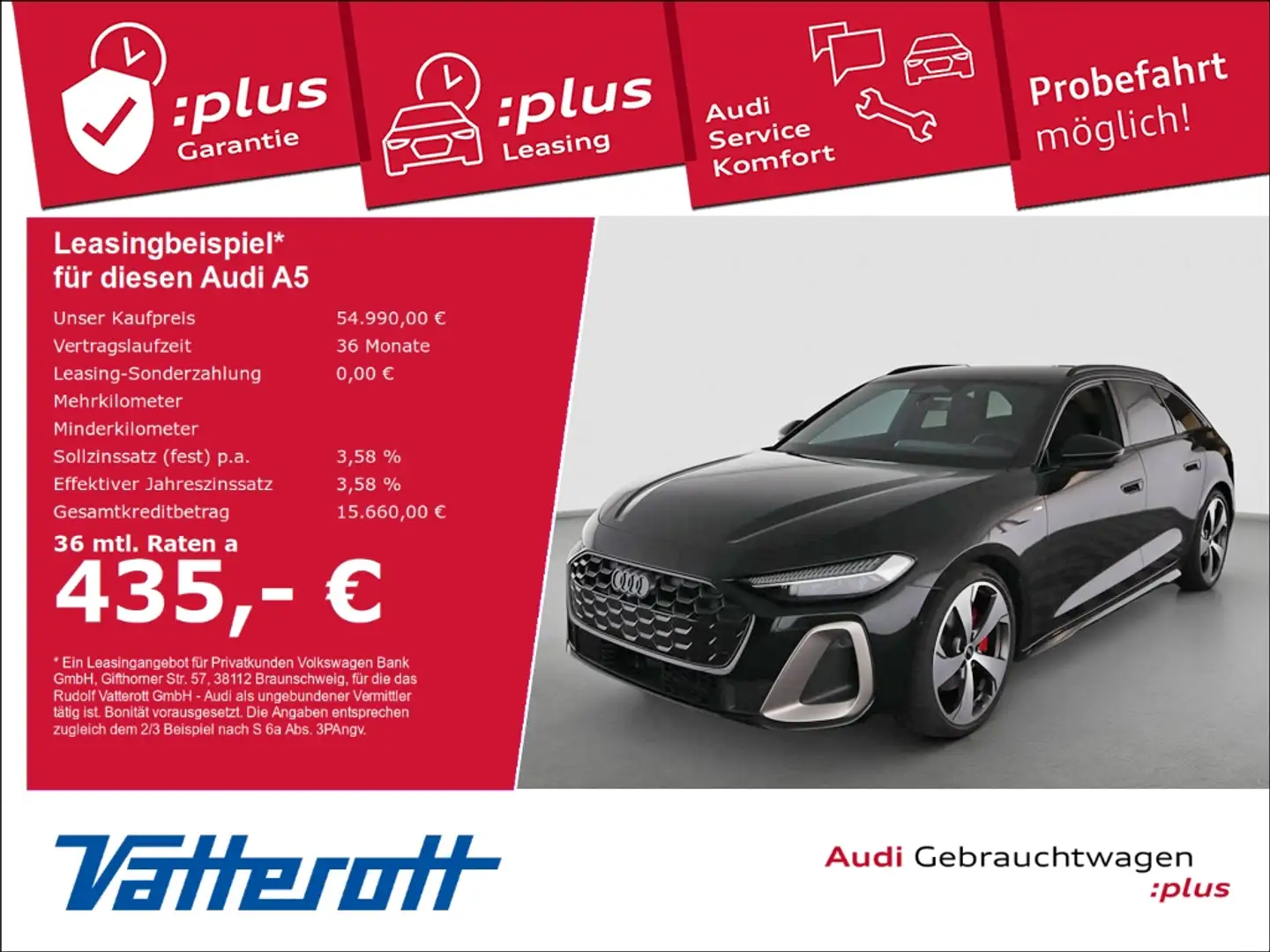 Audi A5 Avant TFSI edition one AHK Matrix ACC BeifDisplay Schwarz - 1