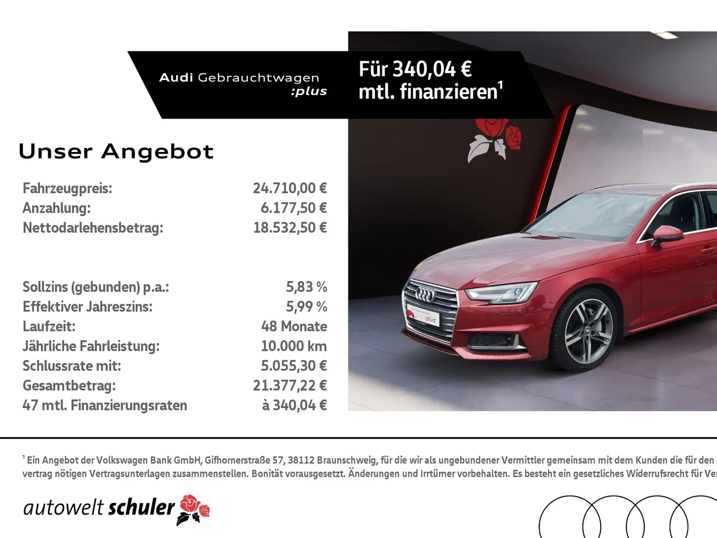 Audi A4 Avant 40 2.0 TDI quattro sport AHK LED CarPlay St Rojo - 1