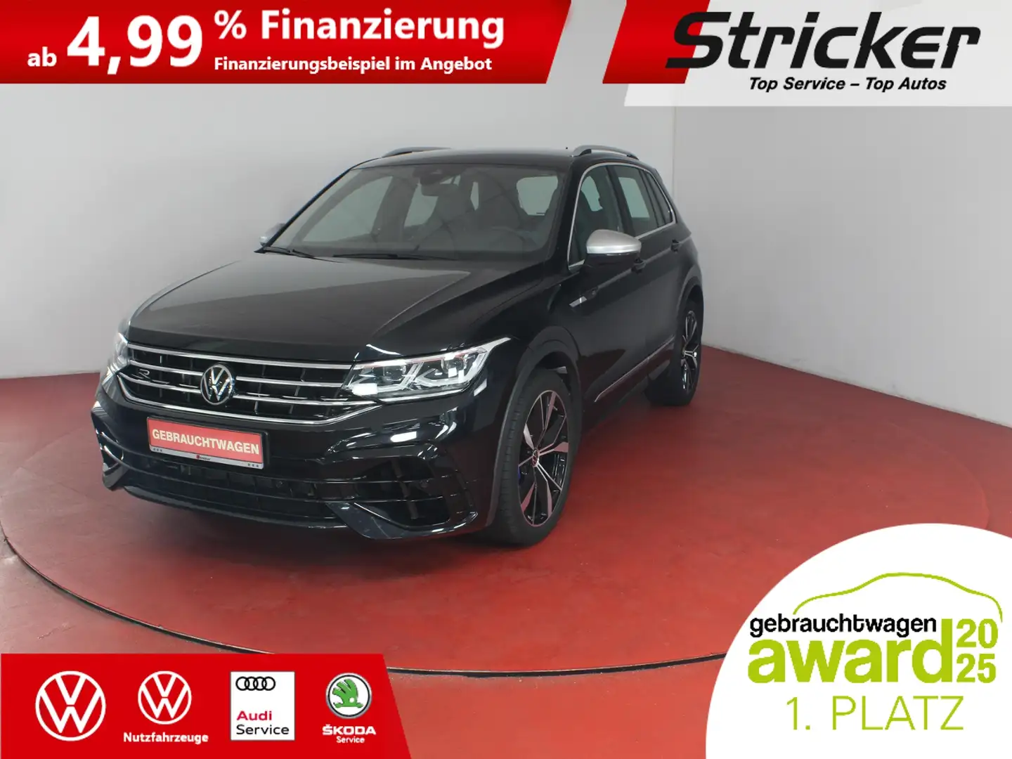 Volkswagen Tiguan R 2.0TSI 439,-ohne Anzahlung IQ.Light App-Connect Schwarz - 1