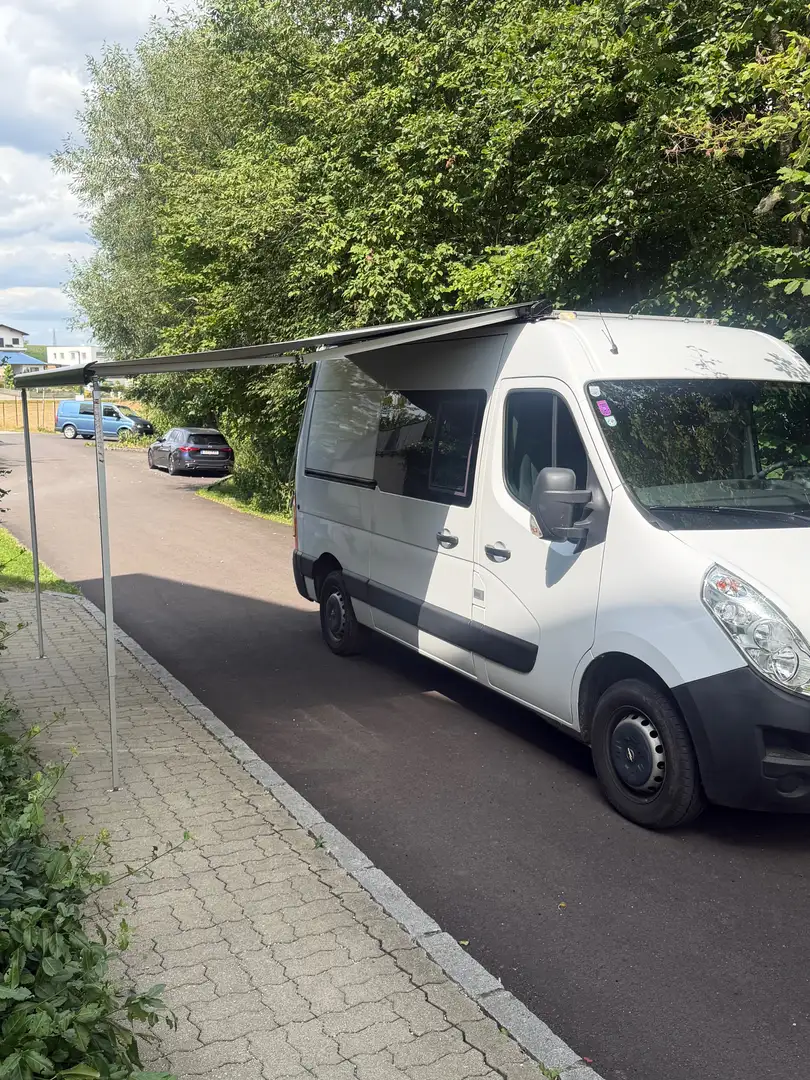 Opel Movano L2 H2 ausgebaut als Wohnmobil Weiß - 1