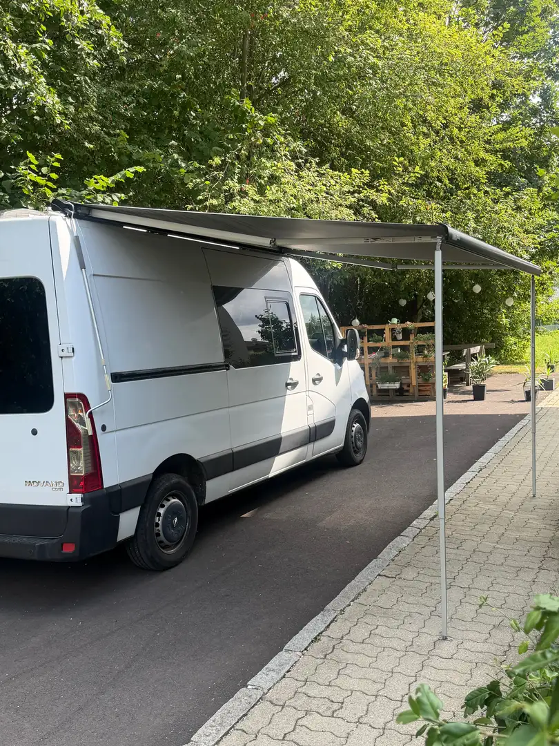 Opel Movano L2 H2 ausgebaut als Wohnmobil Weiß - 2