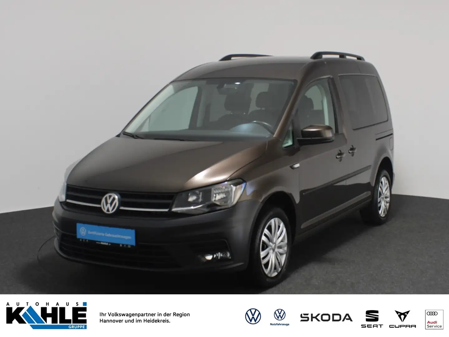 Volkswagen Caddy Trendline 1.4TSI AHK SHZ Klima Klima Einparkhilfe Bruin - 1