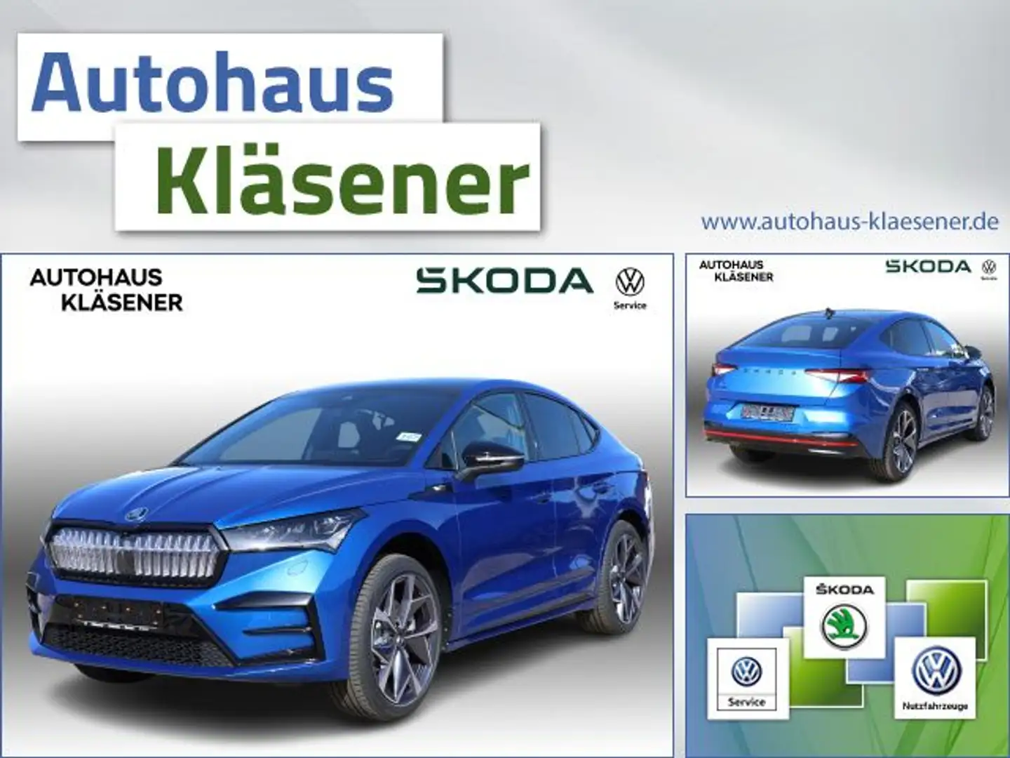 Skoda Enyaq Coupe RS Bluetooth Head Up Display Navi LED Azul - 1