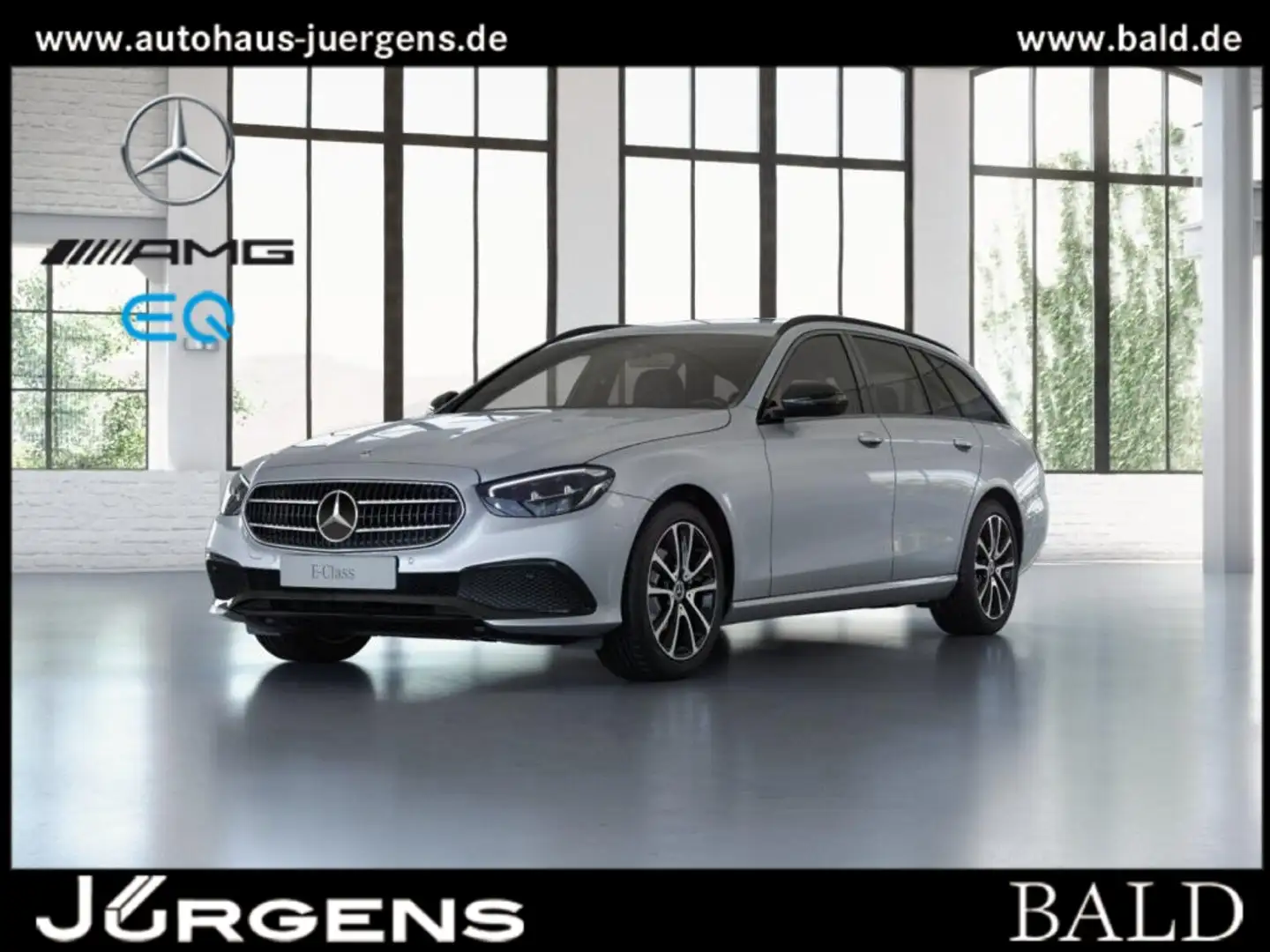 Mercedes-Benz E 220 d T Avantgarde/LED/Cam/AHK/Night/Totw/18' Argent - 1