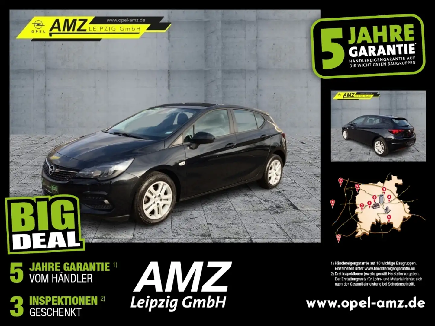 Opel Astra K 1.2 Turbo Edition *HU AU NEU* Schwarz - 1