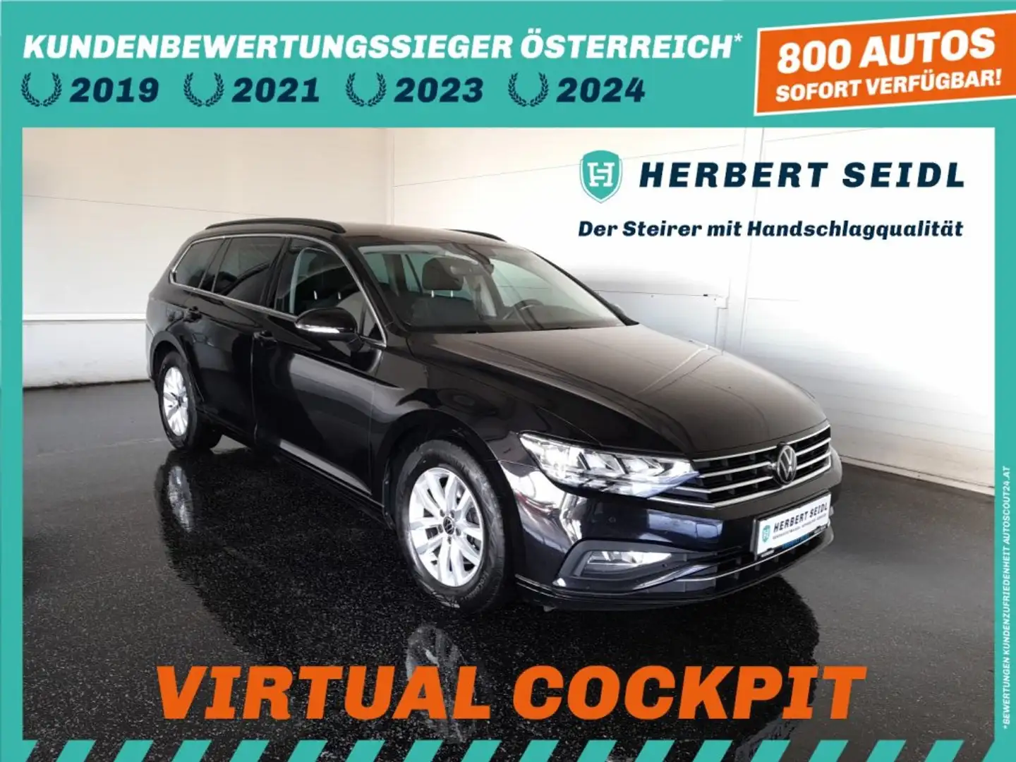 Volkswagen Passat Variant BUSINESS 2,0 TDI DSG *VIRTUELL / VOLL-LED / NAVI / AHV & KAMERA / MEMORY & MASSAGE / HEAD-UP / ACC* Schwarz - 1