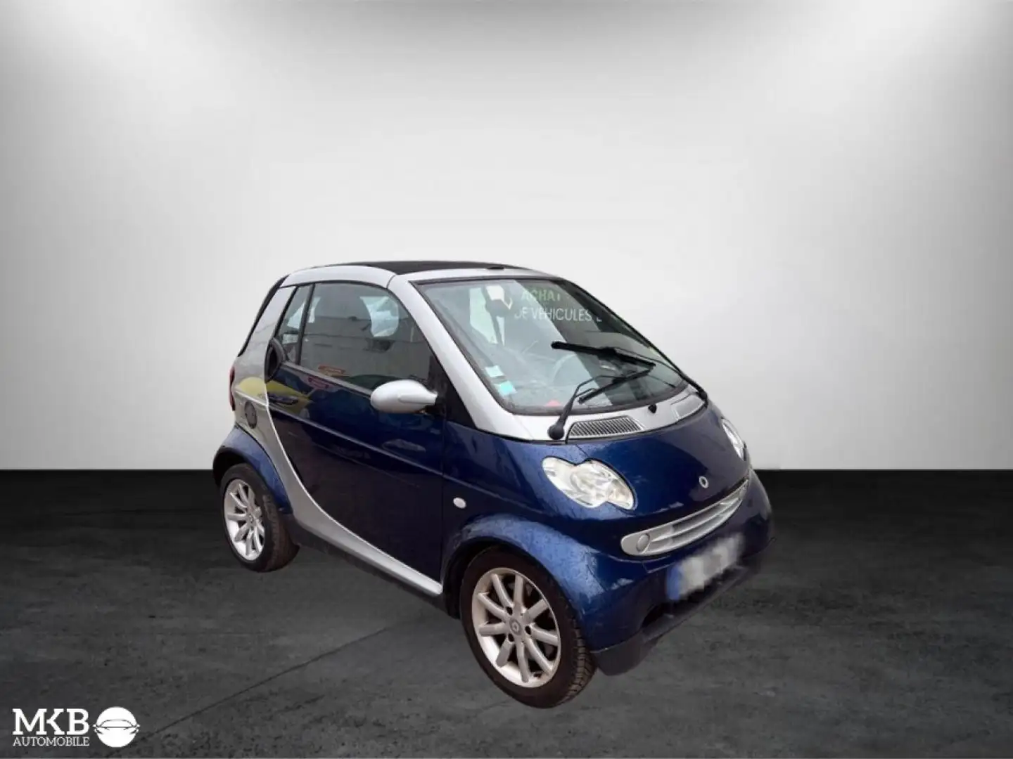 smart forTwo Smart Fortwo Cabrio 61 - BV Softouch  CABRIOLET Pa Bleu - 2