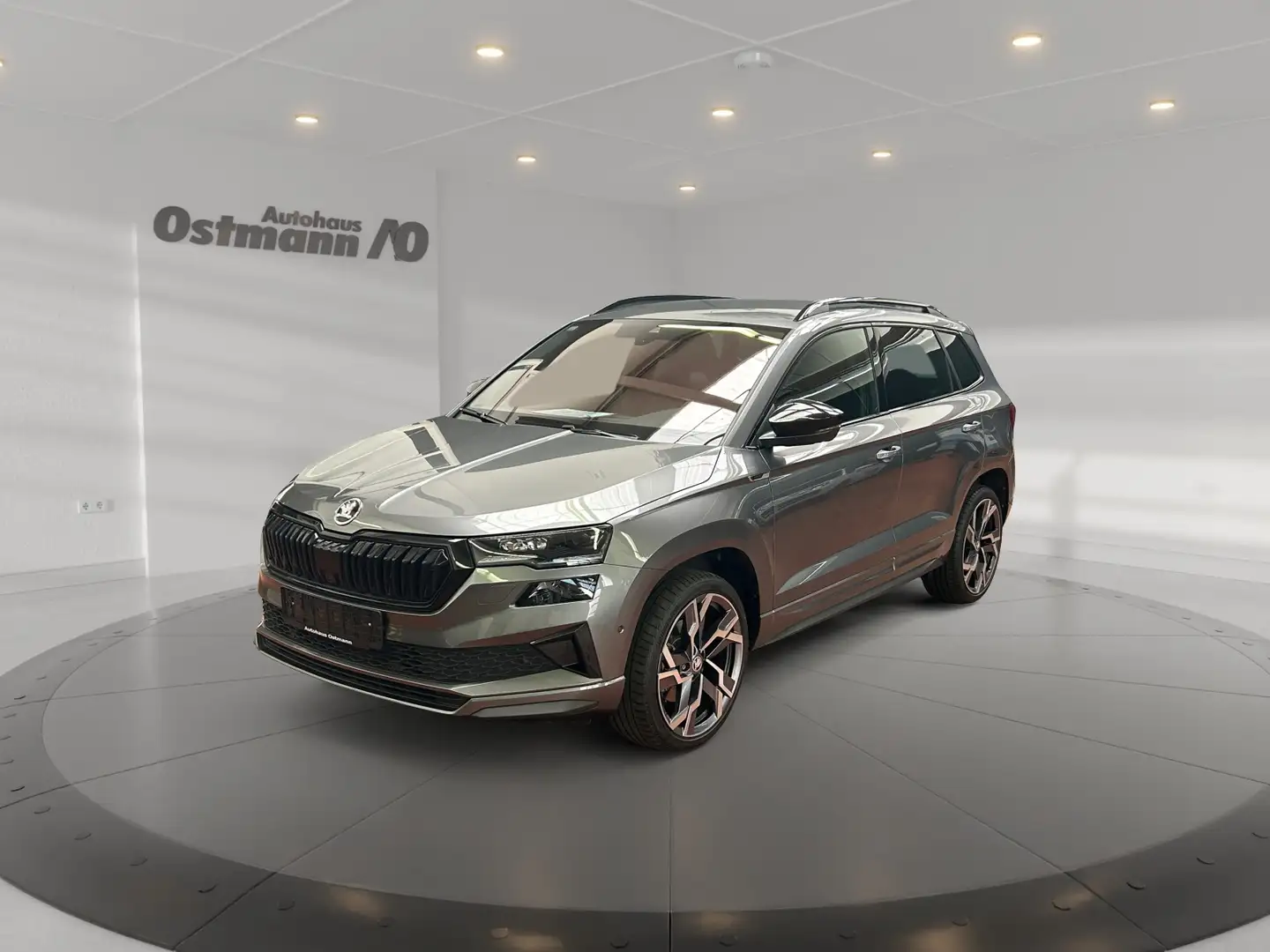 Skoda Karoq 1.5 TSI Sportline AHK Matrix 19'' DCC 360 Grau - 1