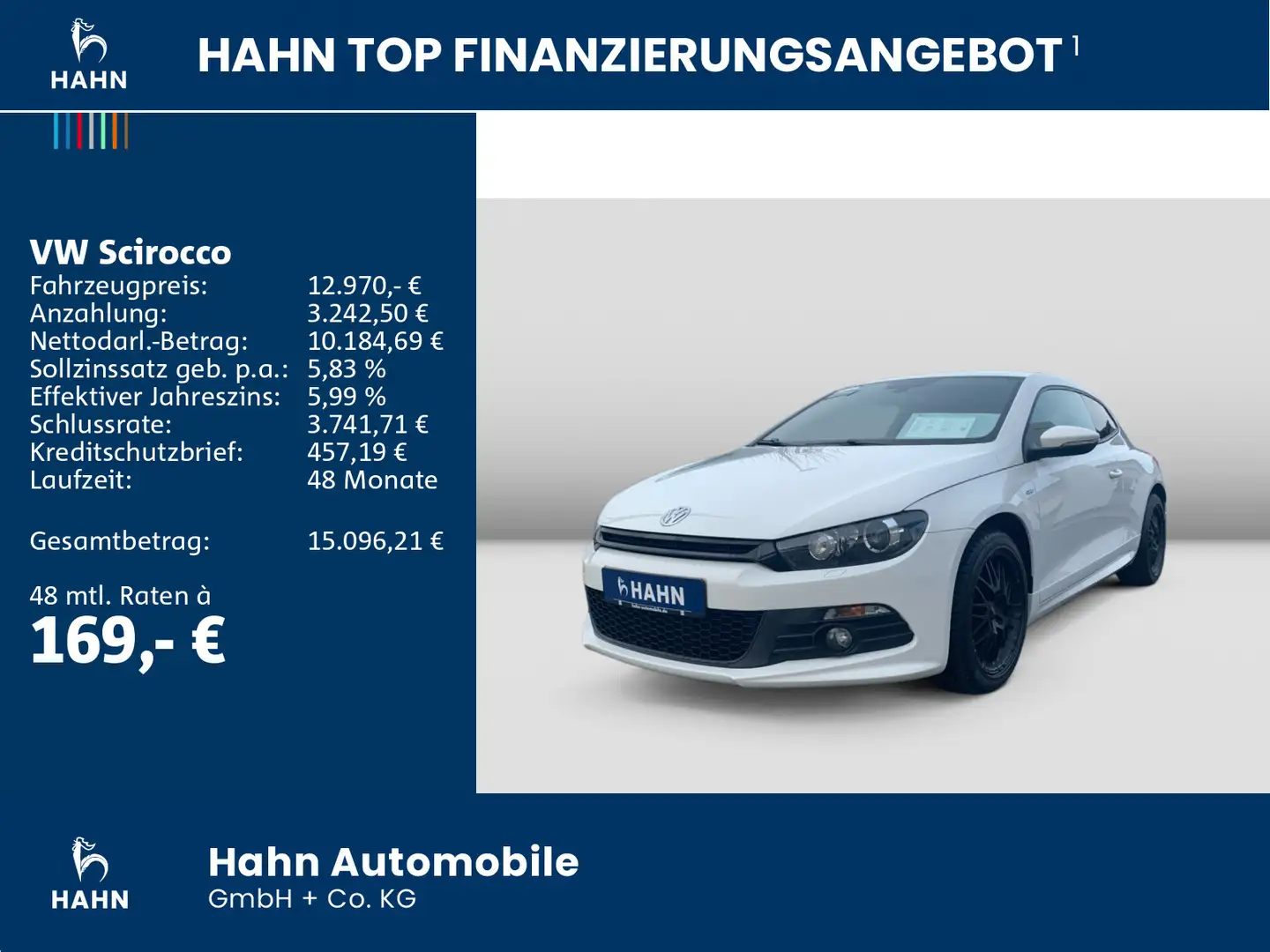 Volkswagen Scirocco 2.0TSI Life DSG Xen Navi Tempo Climatr Weiß - 2