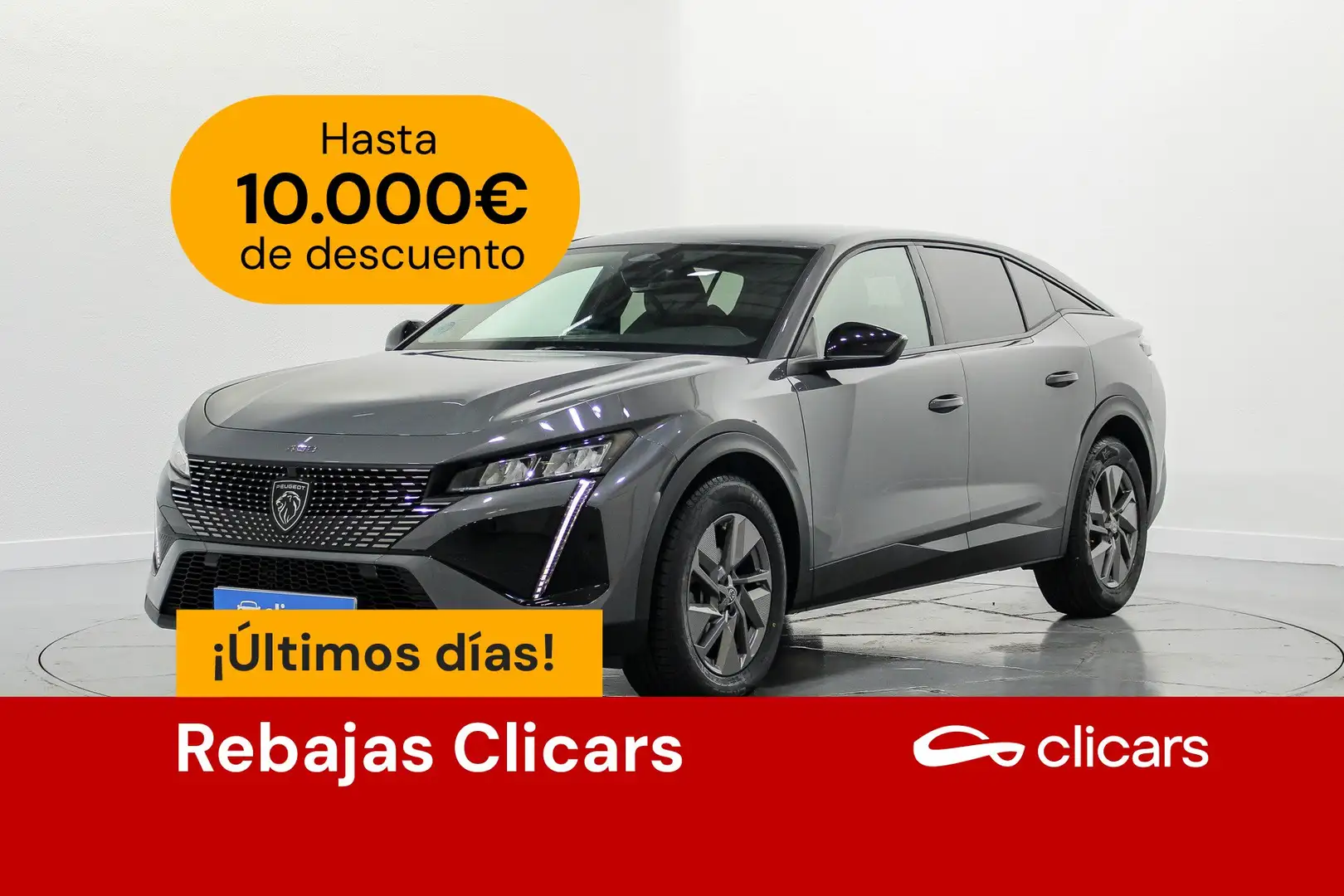 Peugeot 408 Hybrid 136 Allure e-DCS6 Gris - 1
