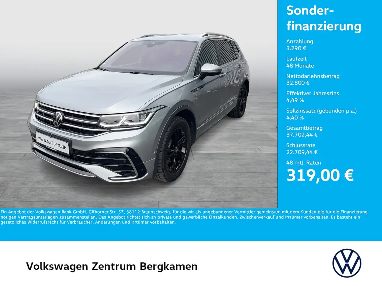 Volkswagen Tiguan Allspace 2.0 R-LINE 4X4 360°CAM ACC LM19