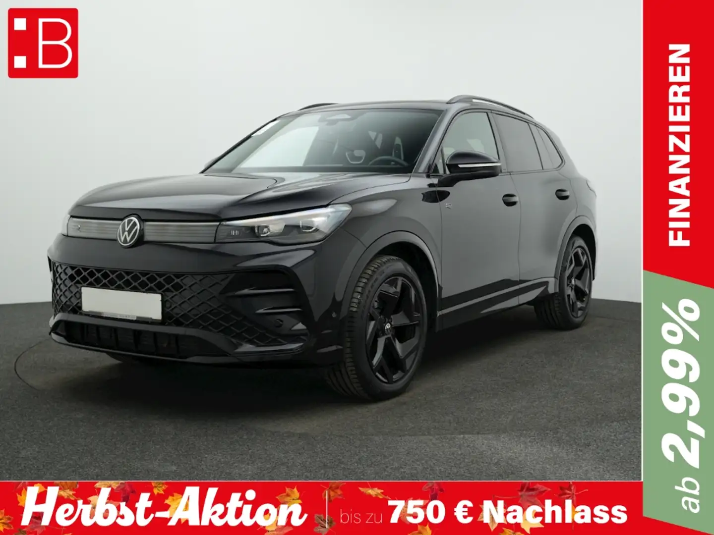 Volkswagen Tiguan 2.0 TDI DSG R-Line BLACK-STYLE AHK PANO ALU19 Schwarz - 1