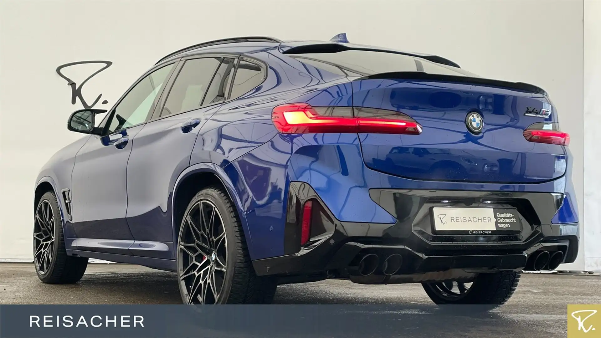 BMW X4 M Competition A Pano,AHK,DAProf,Leder,Autom Blauw - 2