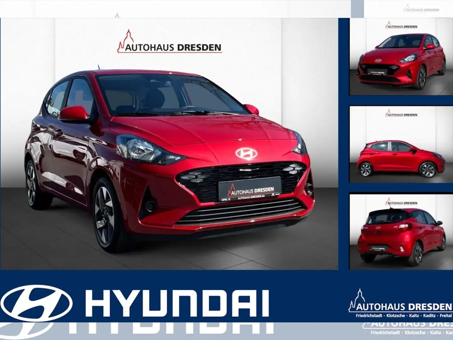 Hyundai i10 1.0 AUTOMATIK*SOFORT*SHZ*KAMERA Rot - 1