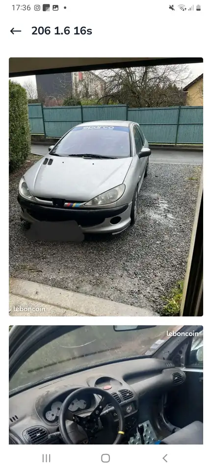 Peugeot 206 1.6i 16V XS