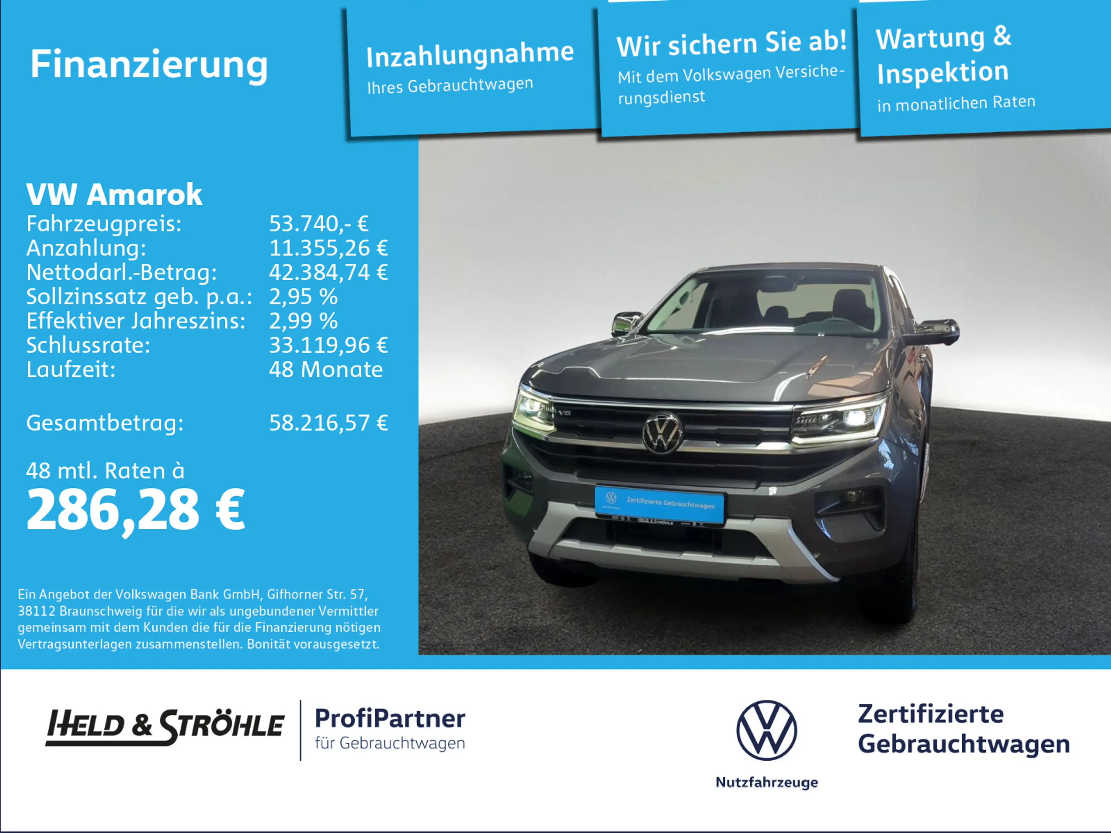 Volkswagen Amarok Style 3.0 TDI 4M AHK DIFF. MATRIX STANDHZ