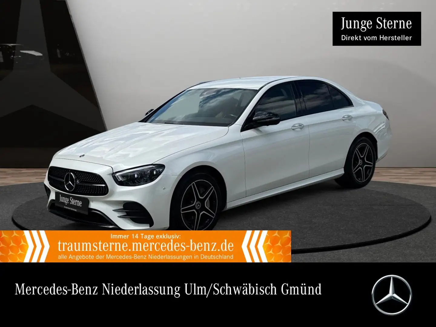 Mercedes-Benz E 400 d 4M AMG+NIGHT+360+AHK+MULTIBEAM+FAHRASS+HUD Blanc - 1