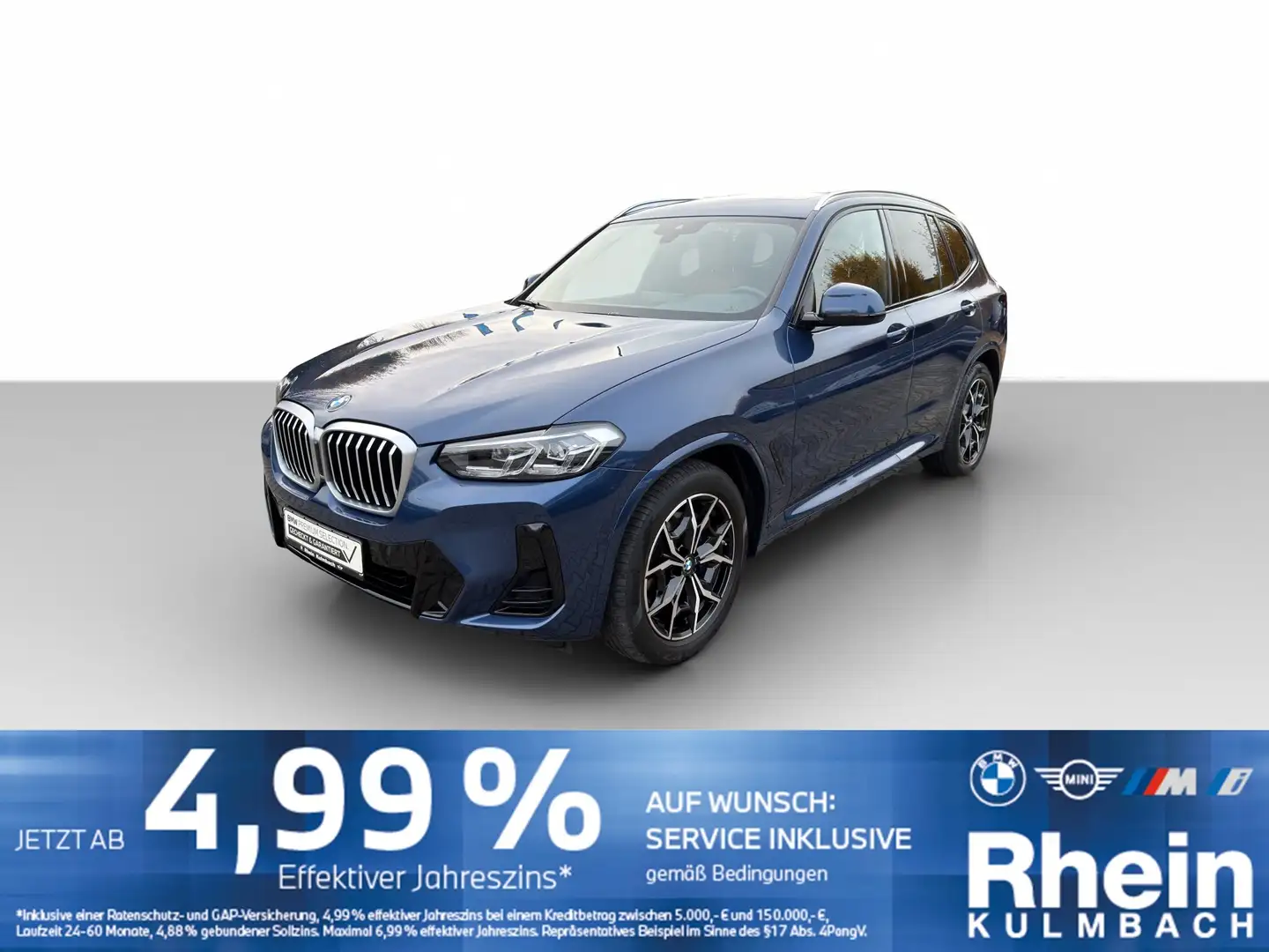 BMW X3 xDrive30d M Sportpaket TOP AUSSTATTUNG Blau - 1