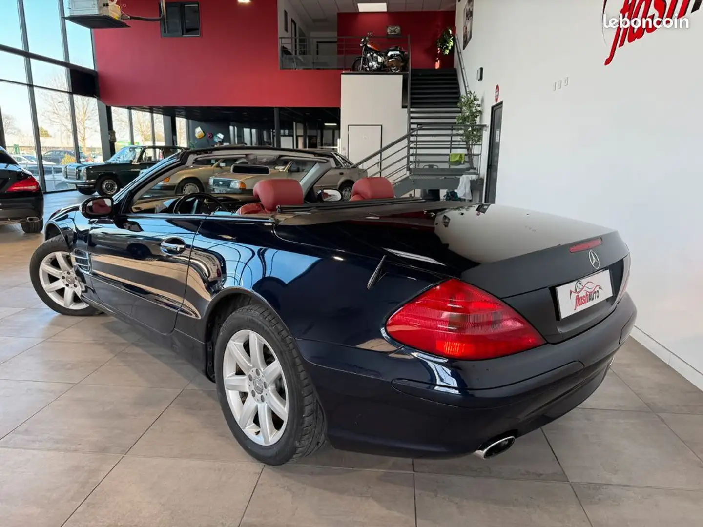 Mercedes-Benz SL 350 Classe MERCEDES SL350 CABRIOLET 3.7 i V6 245cv-BVA Bleu - 2