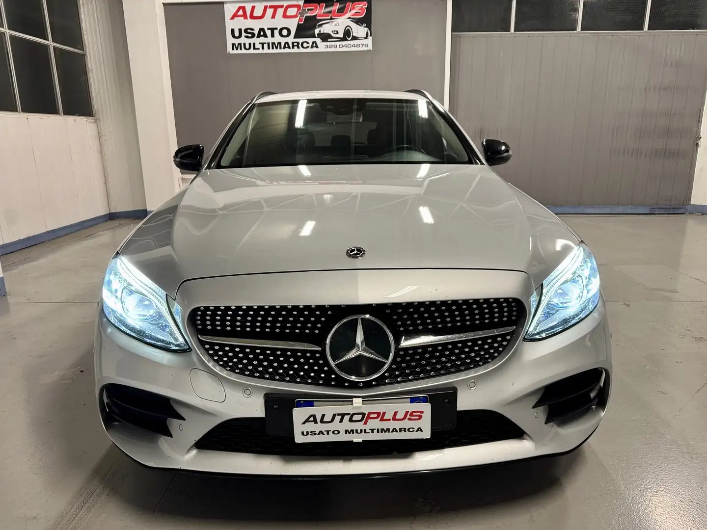 Mercedes-Benz C 220 d 194cv Premium 4matic auto Argent - 2