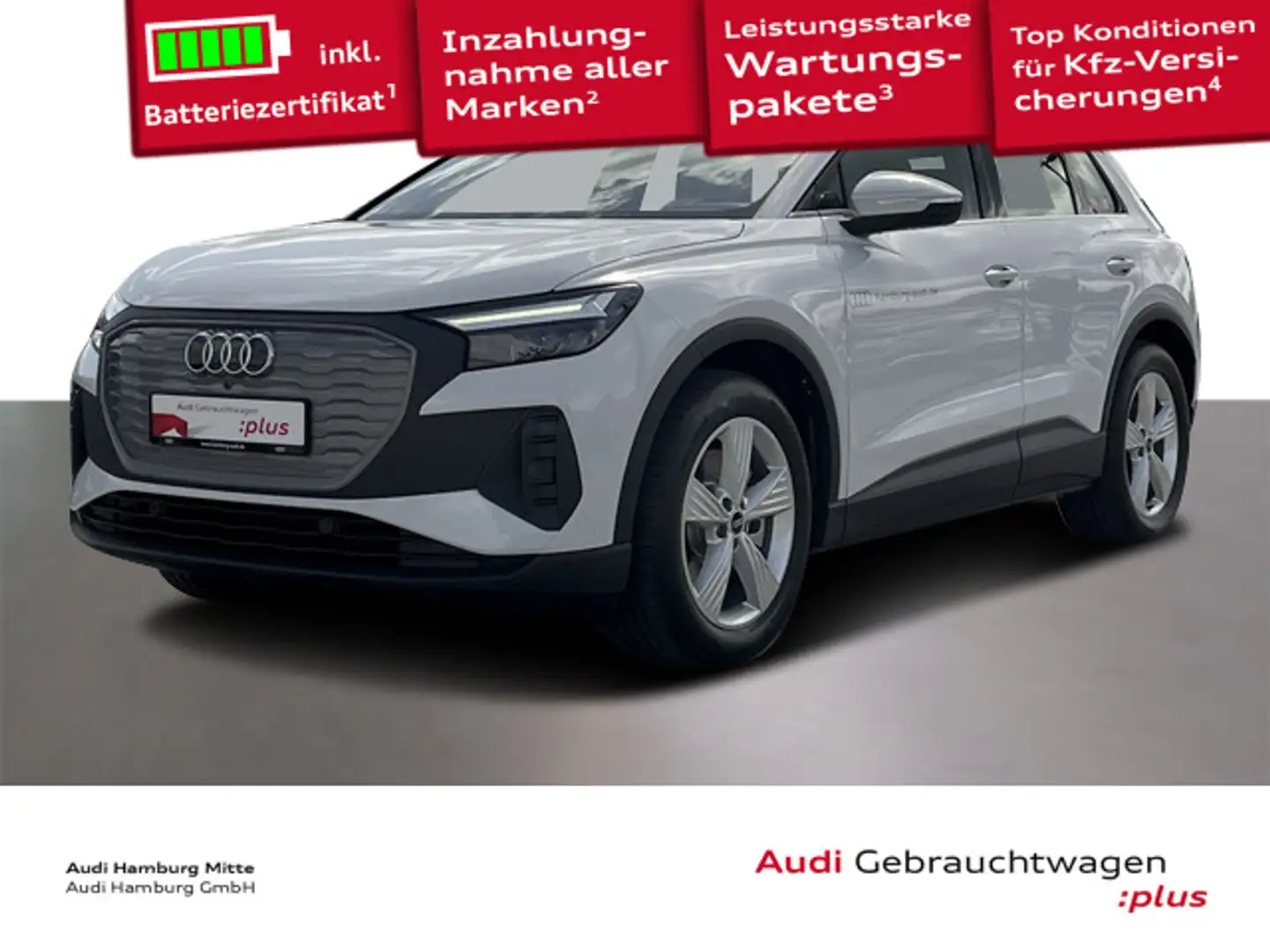 Audi Q4 e-tron 45 e-tron 210 kW S line Navi LED Kamera Weiß - 1