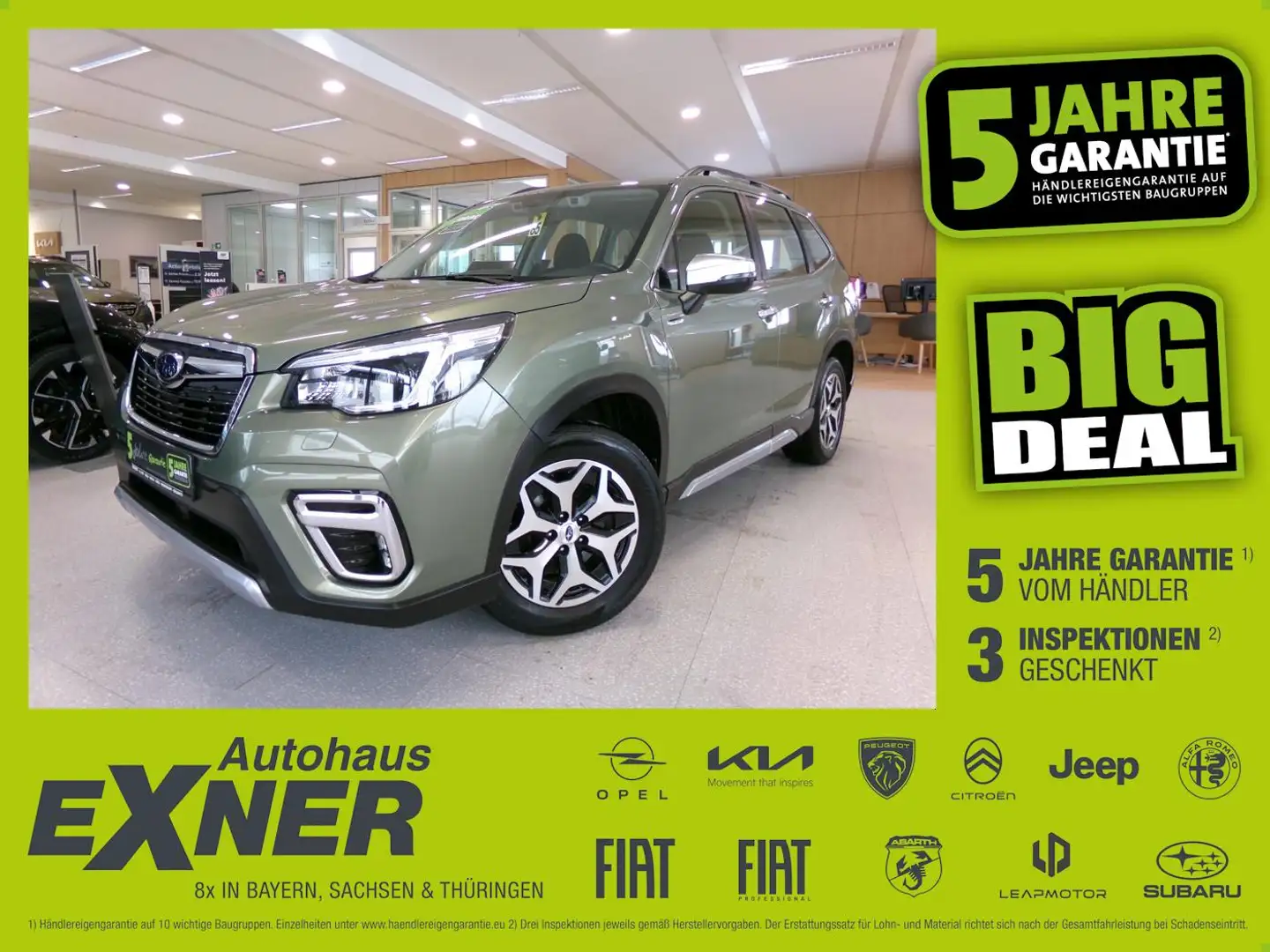 Subaru Forester 2,0ie Mild-Hybrid TREND ACC+LED+SHZ+LM Grün - 1