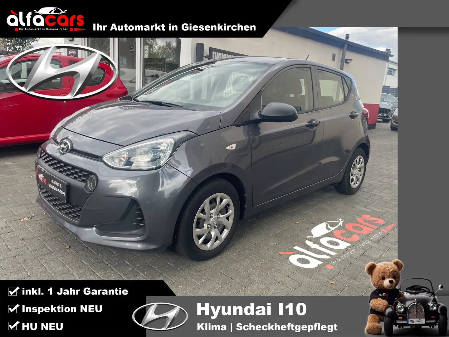 Hyundai i10 i10 1.0 | Scheckheft | Klima | 2.Hand | HU NEU Grau - 1