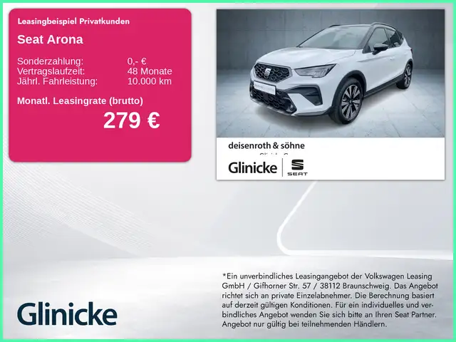 Seat Arona in White for sale