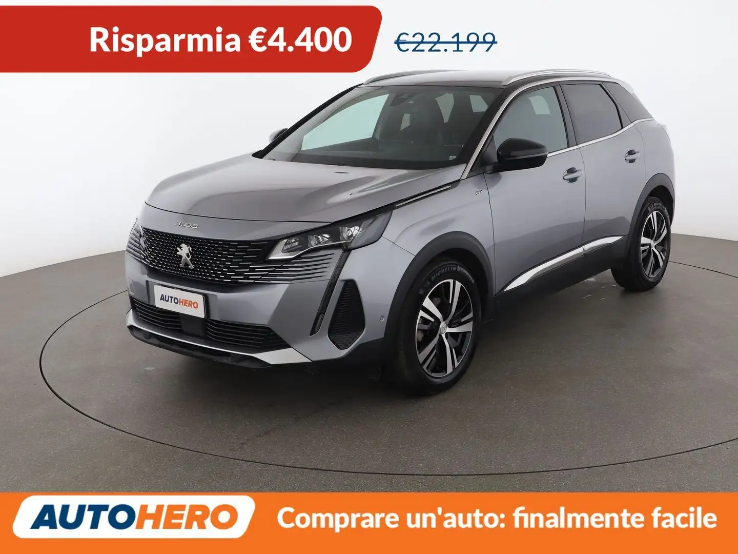 Peugeot 3008 1.5 Blue-HDi GT 130 CV Grau - 1