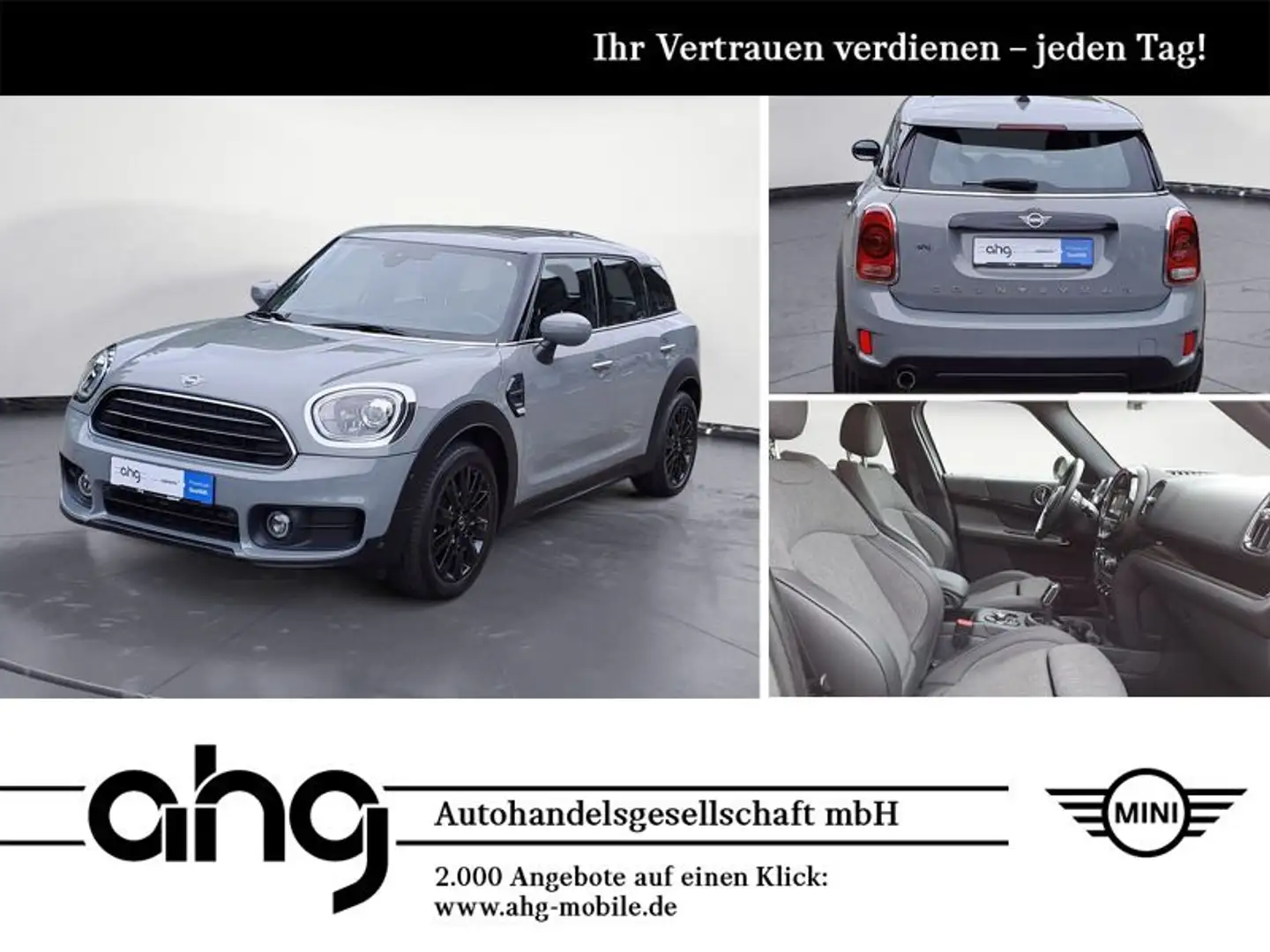 MINI Cooper D Countryman Countryman Cooper D ALL4 Aut. Klimaaut. AHK PDC Grau - 1
