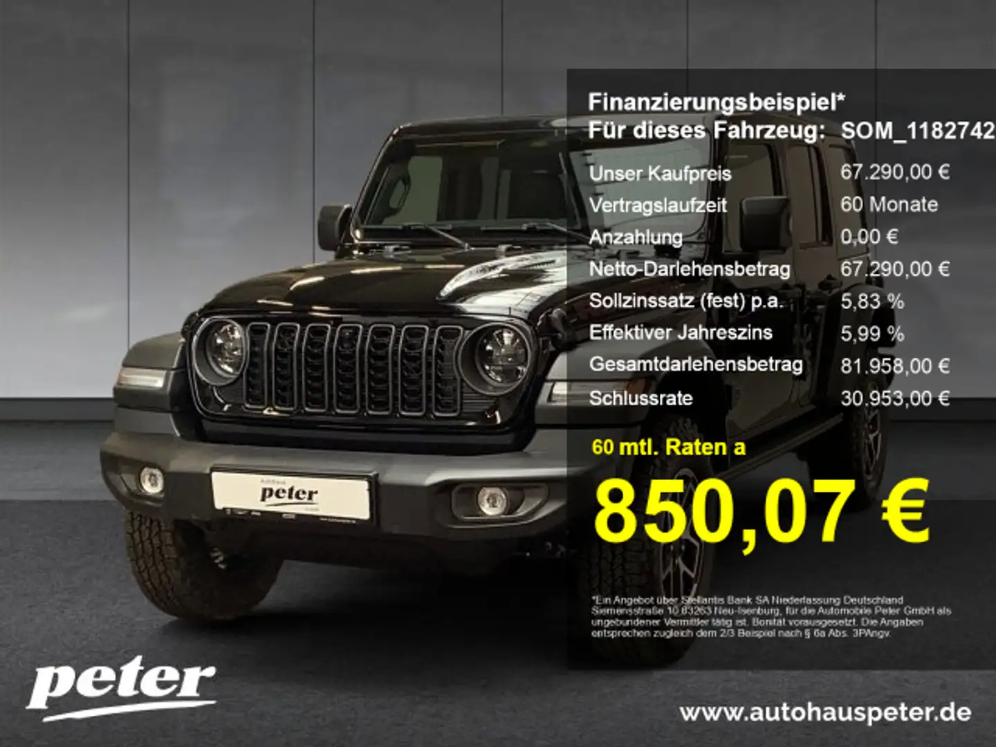 Jeep Wrangler WRANGLER ICE MY24 Rubicon 2.0l T-GDI 272 PS 4x4 Noir - 1