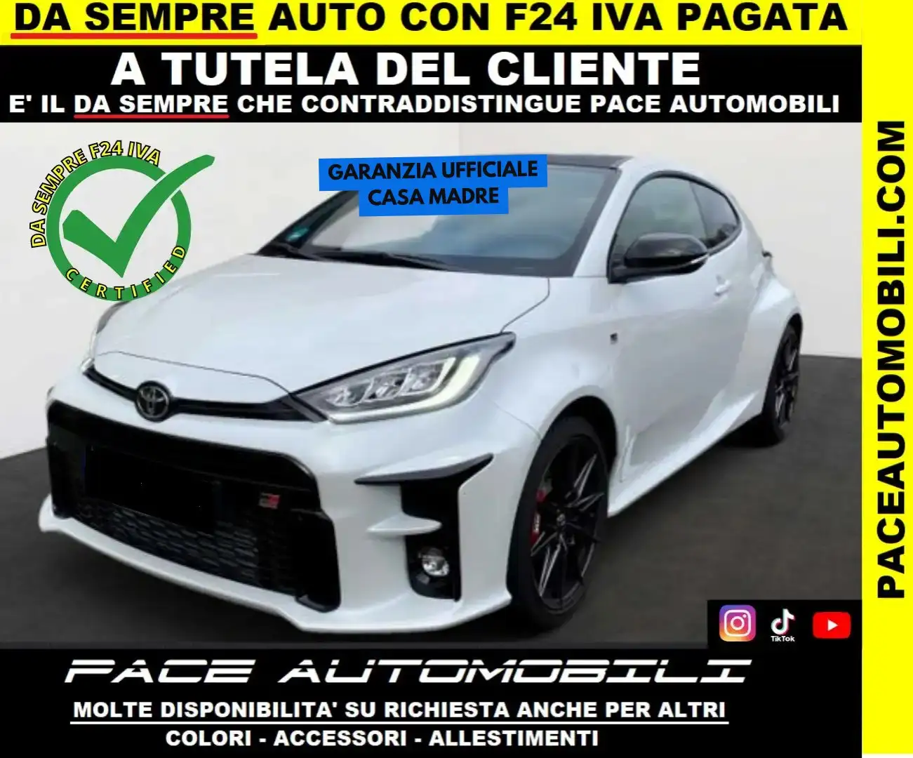 Toyota Yaris GR WRC CIRCUIT LSD HIGH PERFORMANCE PARI AL NUOVO! Bianco - 1