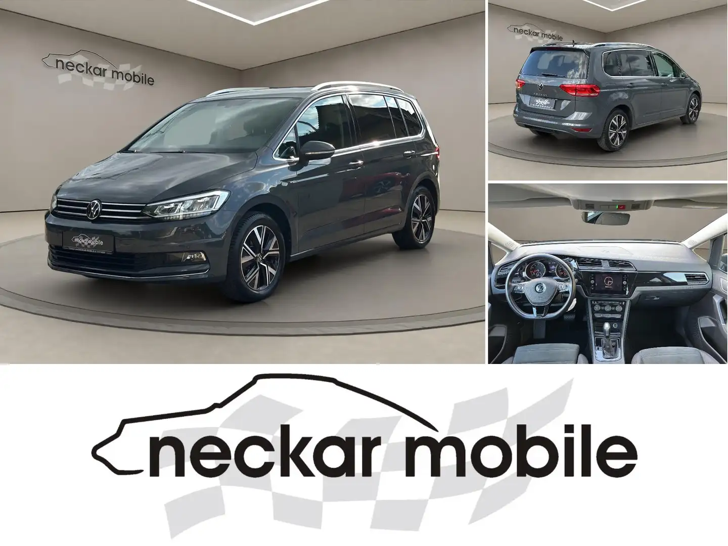 Volkswagen Touran 1.5TSI Highline DSG 7Sitz AHK KAM LED ACC Gris - 1