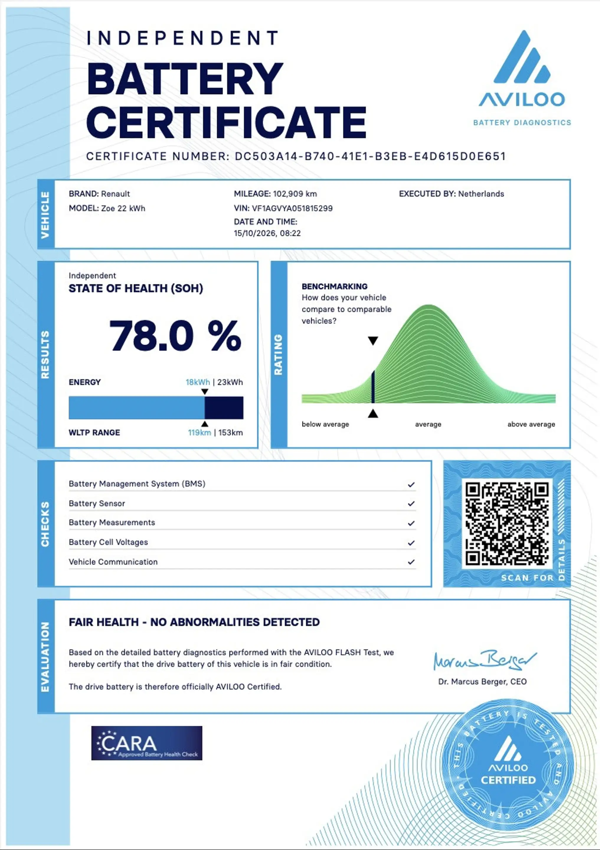Renault ZOE Q210 Zen Quickcharge 22 kWh | SOH 78% | Koopaccu | — photo 9