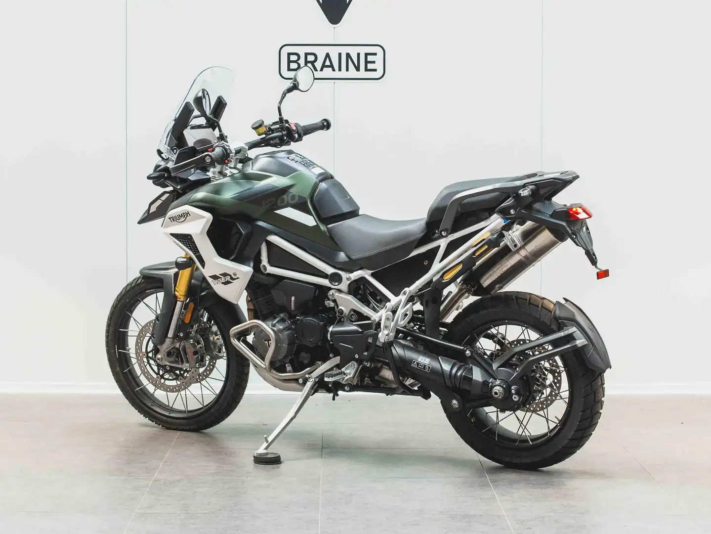 Triumph Tiger 1200 Rally Pro - Action Déstockage/Valises offertes Vert - 1