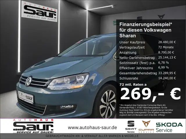 Volkswagen Sharan Active 1.4 TSI 7 SITZER AHK PANORAMA KINDERSITZE K