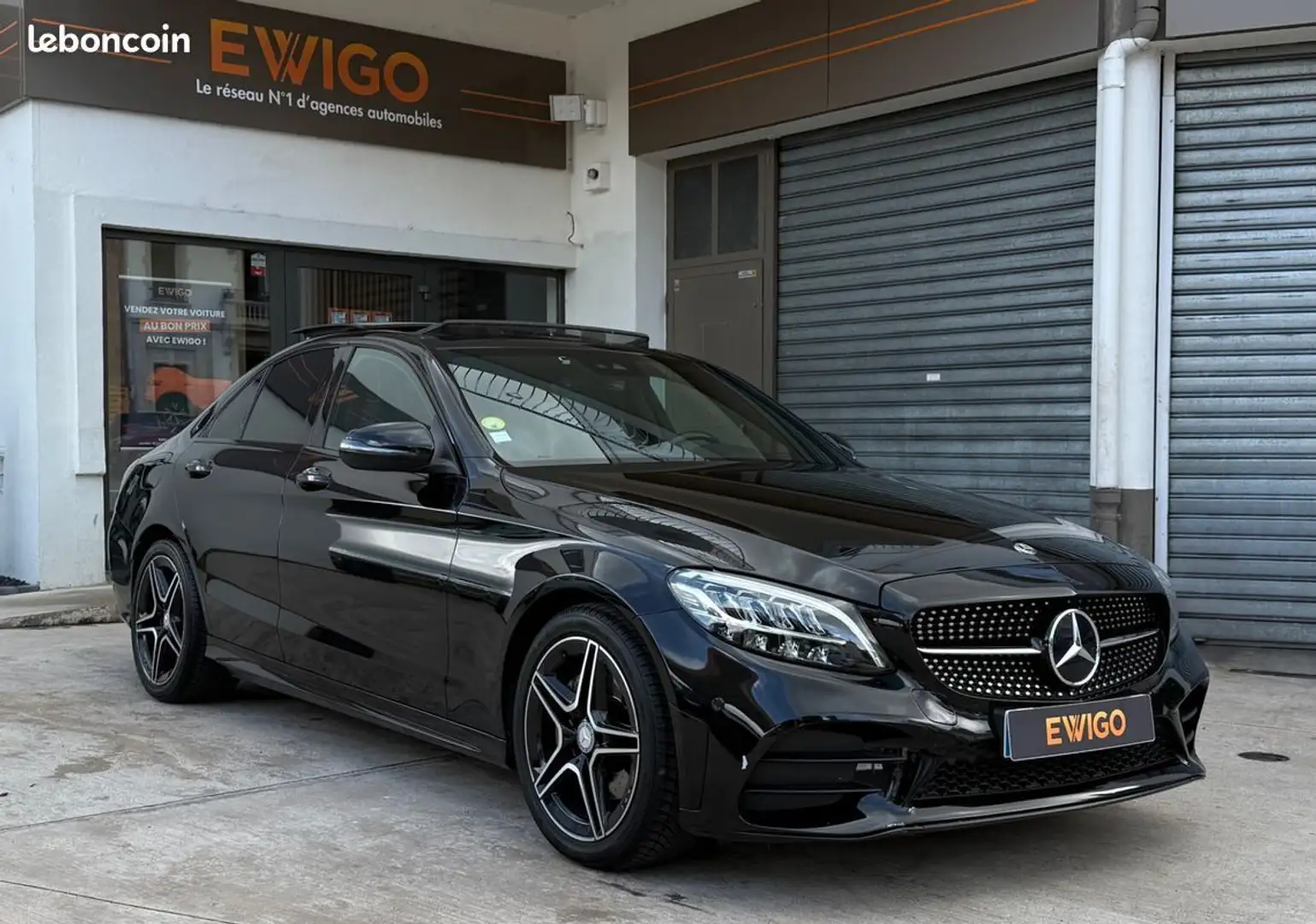 Mercedes-Benz C 200 iv (2) 200 d amg line 9g-tronic %2B toit ouvrant carplay camera Noir - 1