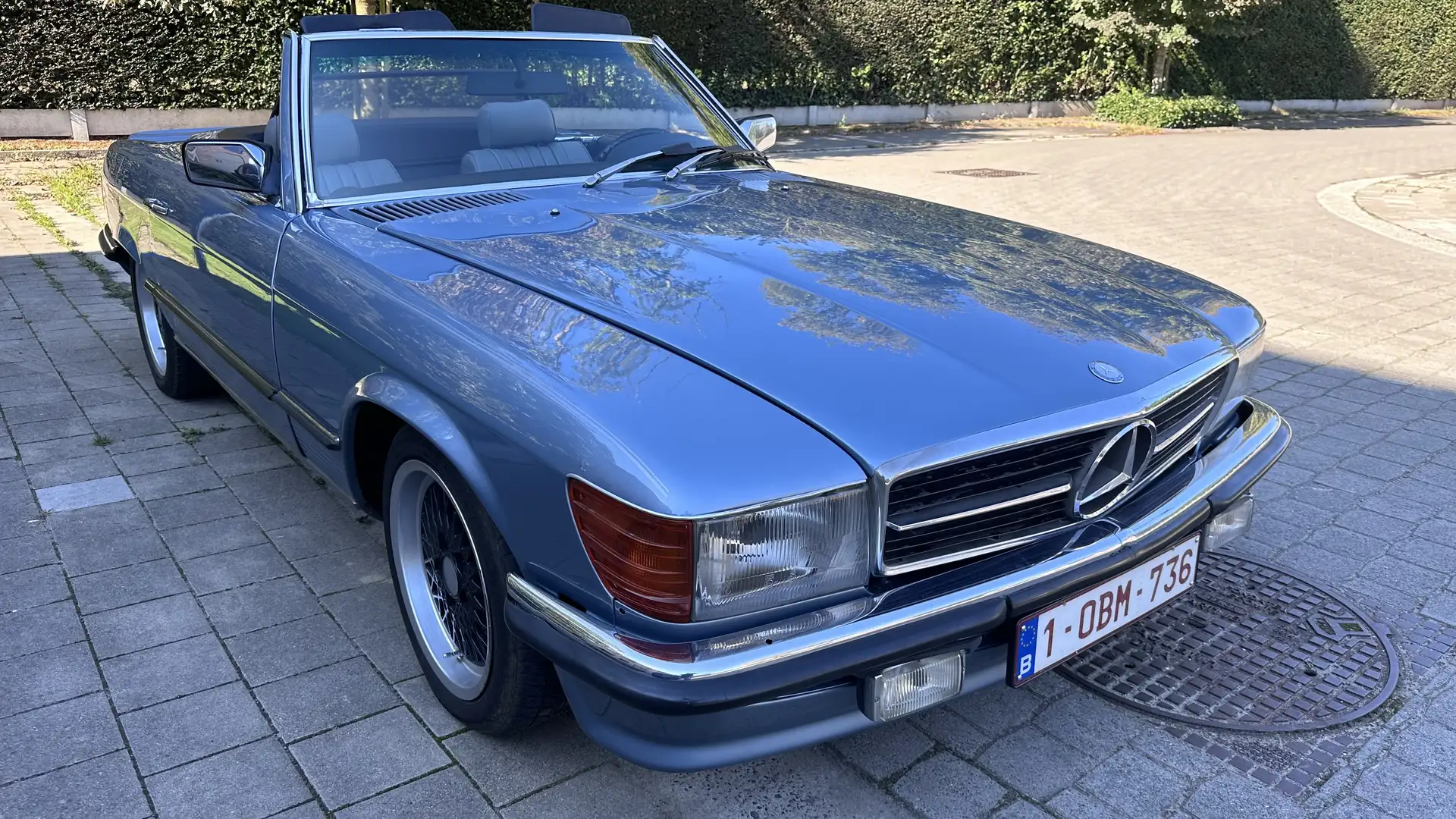 Mercedes-Benz SL 280 Belgische 280SL diamantblauw en hardtop - 2