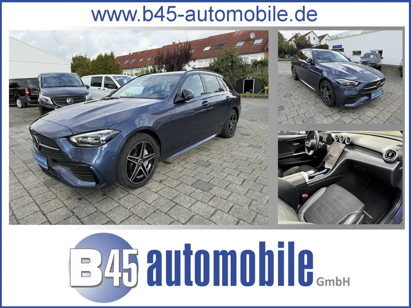 Mercedes-Benz C 300 e T-Modell 9G AMG LINE MBUX PANO 360°-Kamera HEAD- Blau - 1
