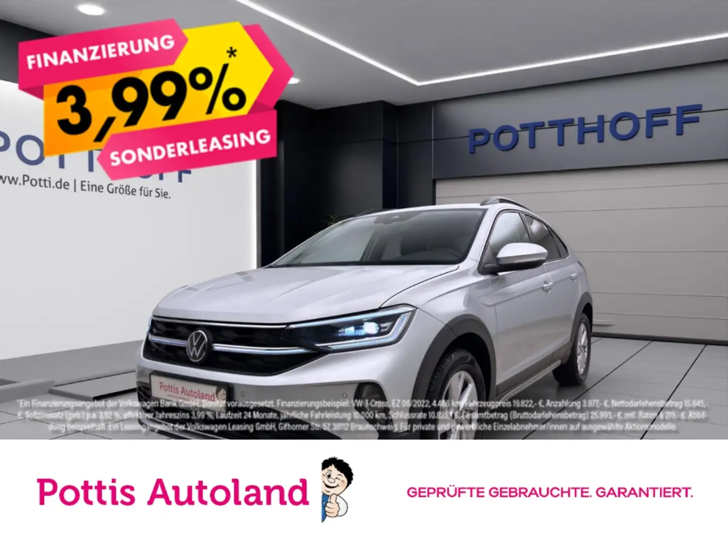 Volkswagen Taigo 1.0 TSI LIFE KAMERA IQ.LIGHT PDC SITZHZG Silber - 1