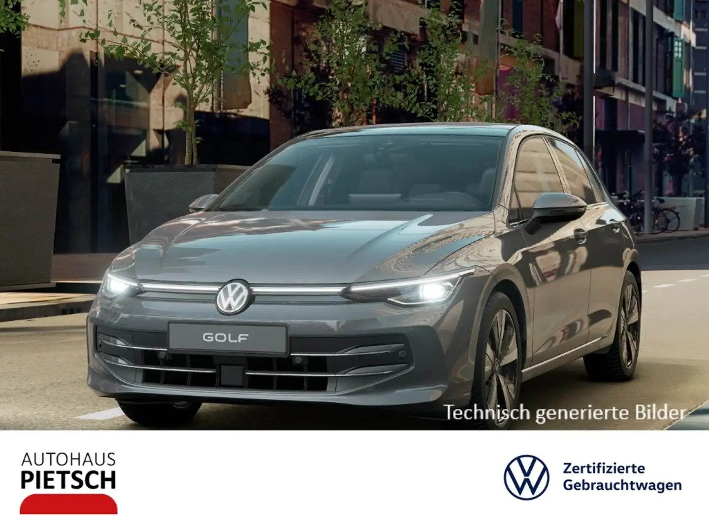 Volkswagen Golf VIII 1.5 eTSI Style Matrix AHK ACC Pano Gris - 1