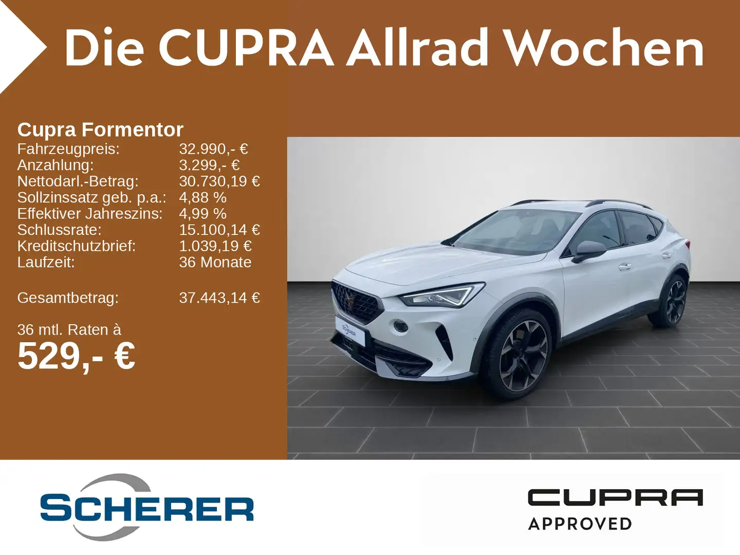 CUPRA Formentor 2.0 TSI LED KAMERA NAVI SITZHEIZUNG Weiß - 1