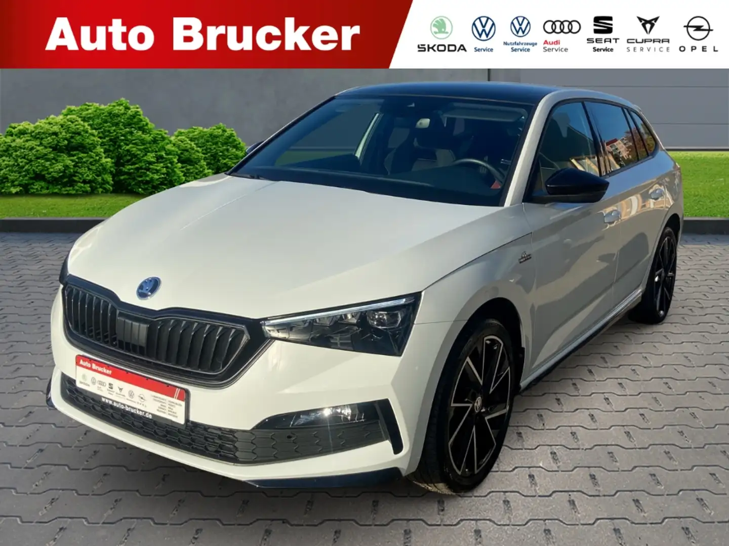 Skoda Scala Monte Carlo 1.0 TSI+Alufelgen+el.Panoramadach+LED Weiß - 1