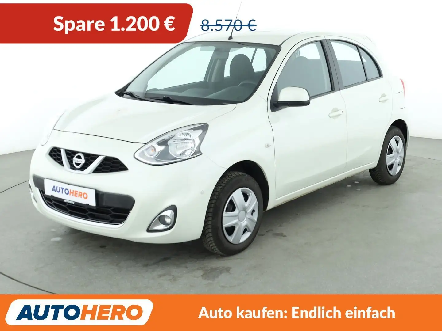 Nissan Micra 1.2 Acenta*NAVI*TEMPO*PDC*RADIO*KLIMA Blanco - 1