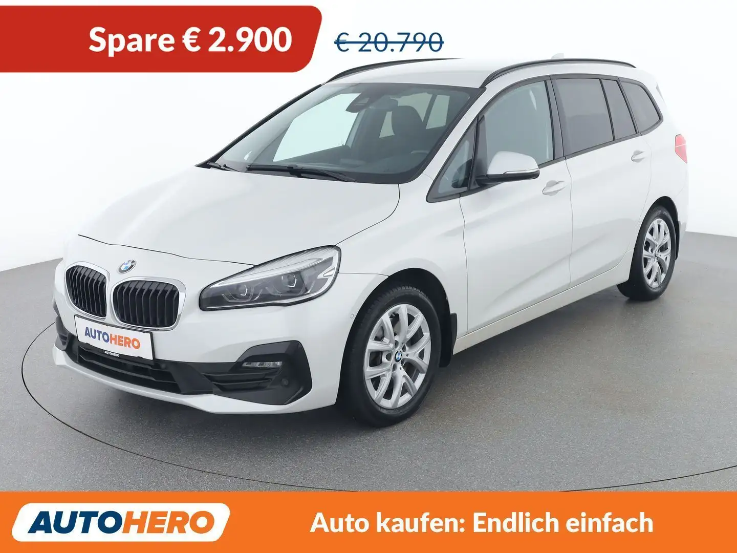 BMW 218 218d Gran Tourer Advantage Weiß - 1