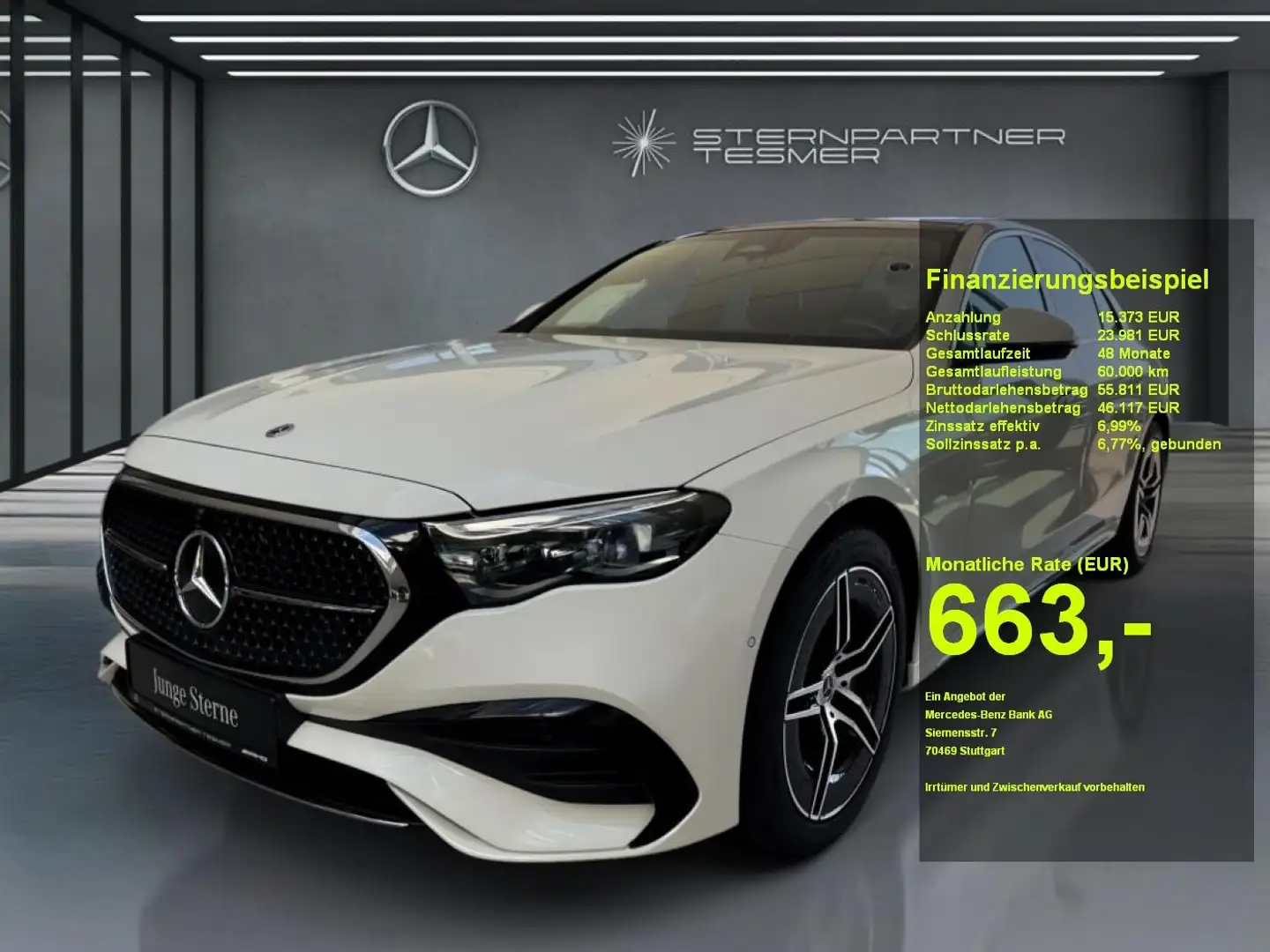 Mercedes-Benz E 300 de AMG, DIG.L.,HuD.,Memory,360°Kamera,PANO Weiß - 1