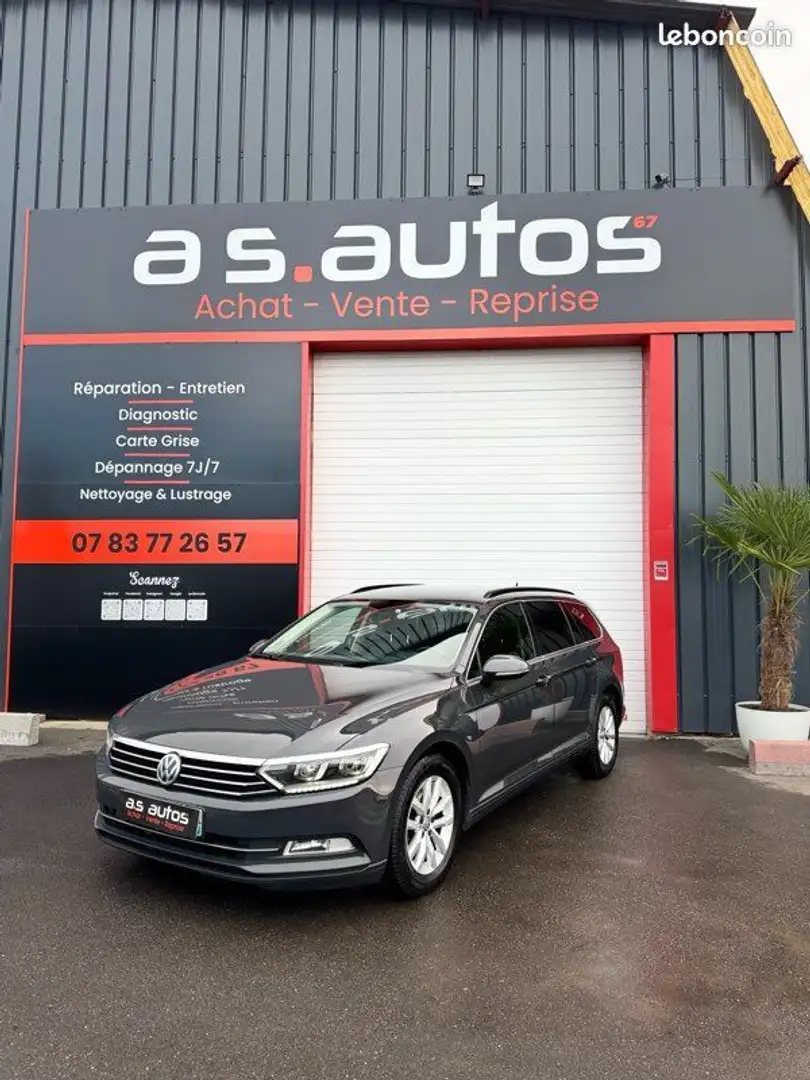 Volkswagen Passat B8 SW 2.0 TDI Turbo 16V BMT 150 cv Break Bluemotio Gris - 1