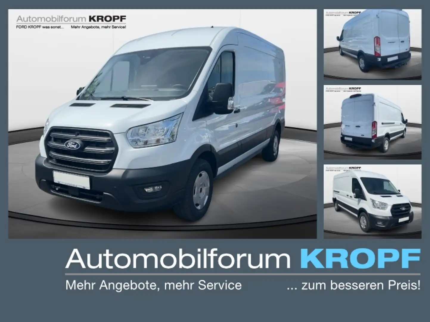 Ford Transit Kasten 2.0TDCi350L3Trend KLIMA HOLZB SPUR Weiß - 1