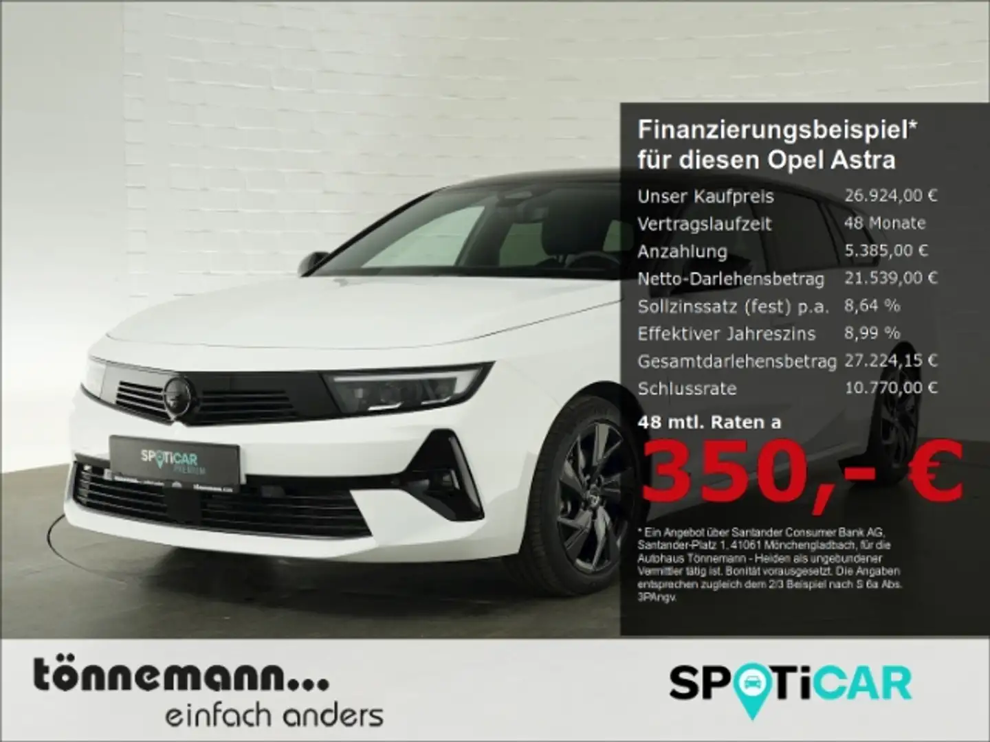 Opel Astra L ST ULTIMATE PAKET AT+LED MATRIX+360 GRAD KAMERA+ Wit - 1